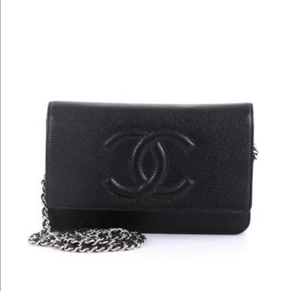 Authentic Chanel Timeless Wallet on Chain Black - Picture 7 of 7